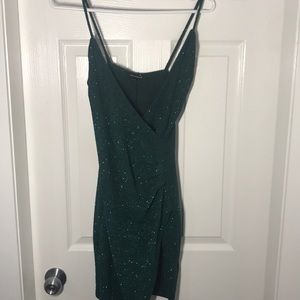 Sparkly green dress